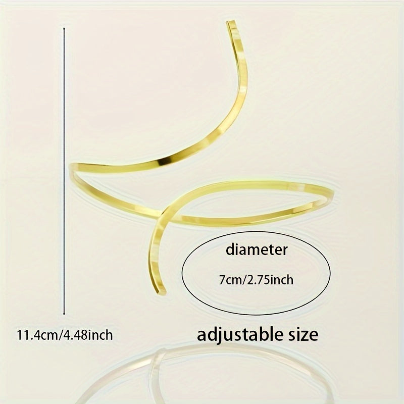 1pc set for women with twisted lines, ankle loops, retro elegant style, unique minimalist design, fashionable and exquisite, versatile for daily use, suitable for banquets, vacations, parties, and Thanksgiving gifts for famil